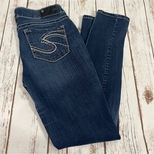 Silver Suki Mid Skinny Jeans Dark Wash Size W 29‎ L 31